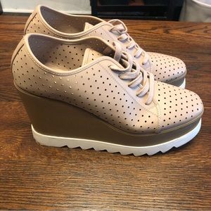 Steve Madden Unfazed Platform Wedge Lace Up Oxford Sneakers